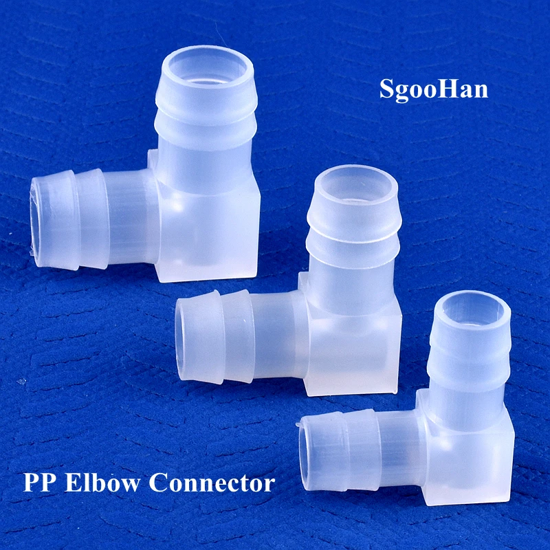 5~200pcs/lot 4~20mm PP Elbow Connectors Aquarium Fish Tank Pagoda Joint Air Pump Aerator Fittings Irrigation Medical Hose Joints