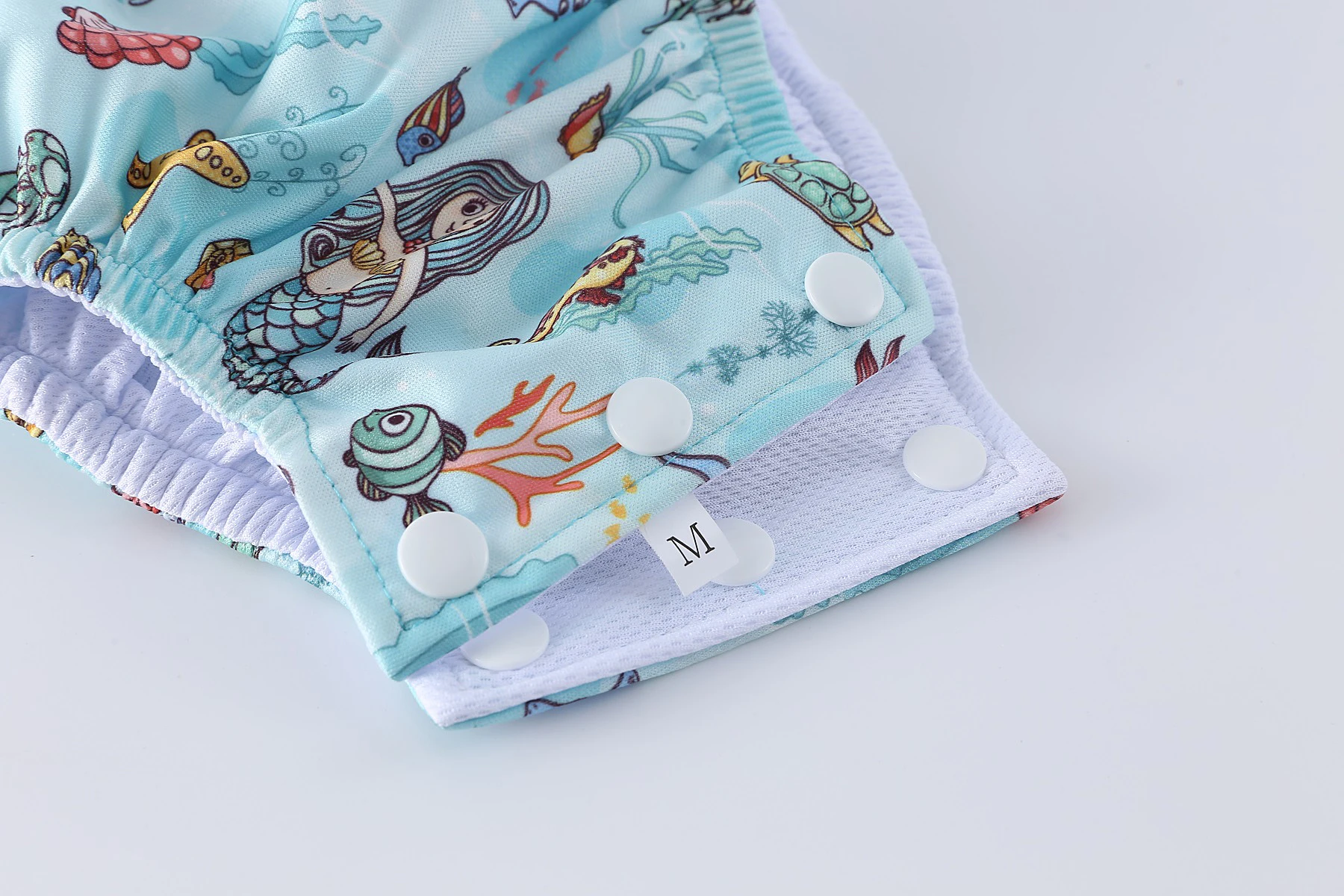 【Babyland】Baby ผ้าอ้อมว่ายน้ำ4ชิ้น/เซ็ตกันน้ำชุดว่ายน้ำผ้า Nappies กางเกงว่ายน้ำสระว่ายน้ำกางเกงทารกเด็กวัยหัดเดินผ้าอ้อมว่ายน้ำ