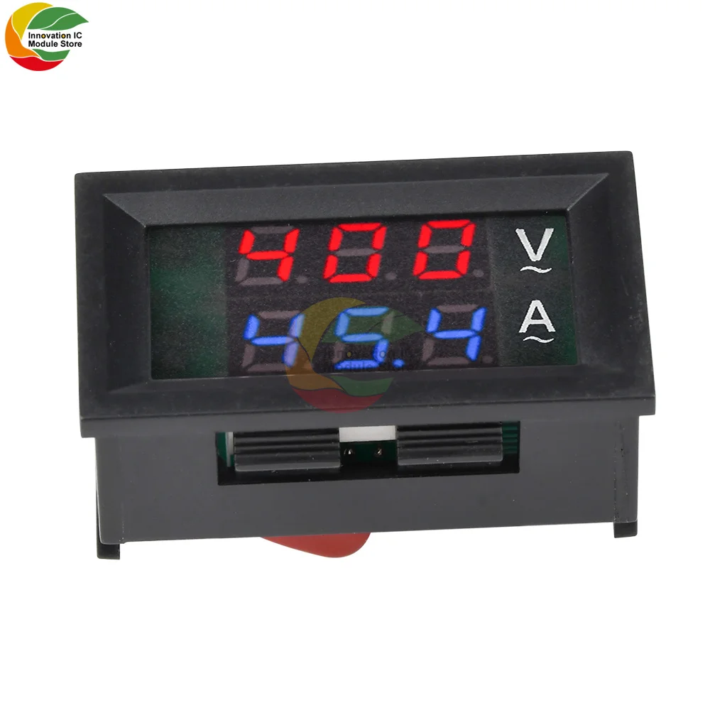 AC50-500V 10A 50A 100A LED high precision dual display voltmeter ammeter 220V voltmeter ammeter with current transformer