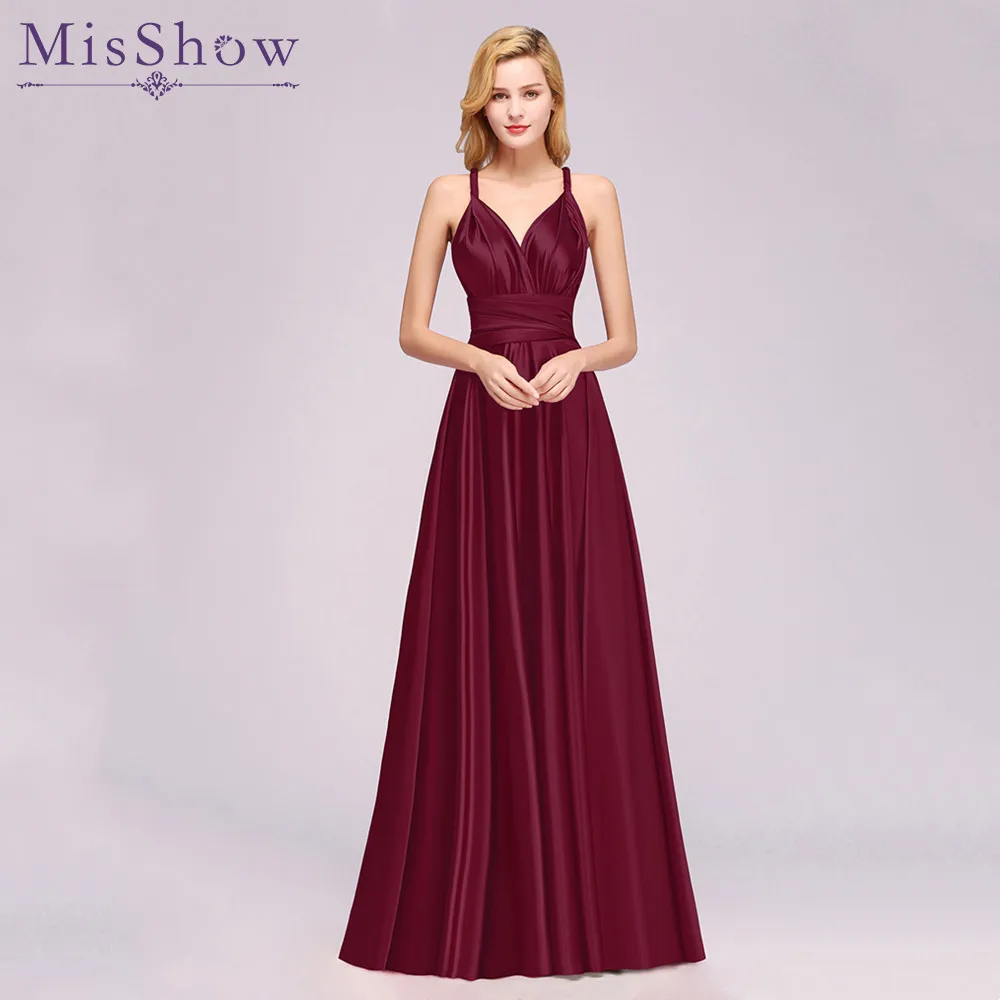 Sexy Women Multiway Wrap Convertible Boho Maxi Club Red Dress Bandage Long Dress Party Bridesmaids Infinity Robe Longue Femme