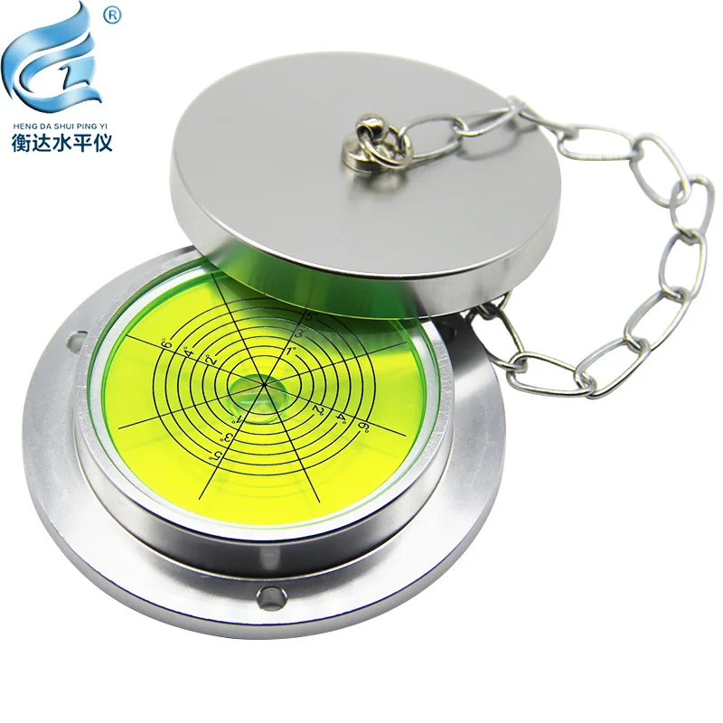 Circular Metal Spirit Level Round Level Bubble for Construction Machinery Measurement Instrument