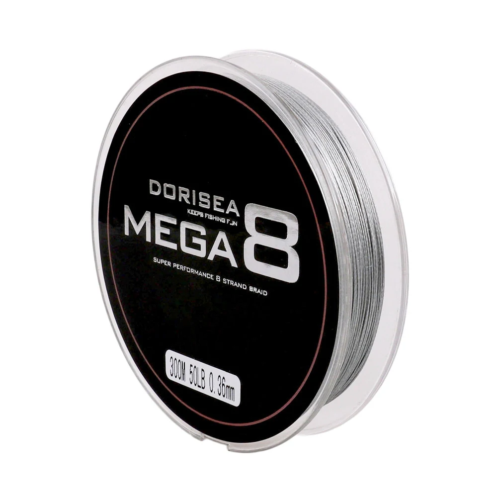 DORISEA MEGA 8 Strands Top Quality Extreme Braided 100M 300M 6LB-100LB PE Multifilament Fishing Line Wire Pesca