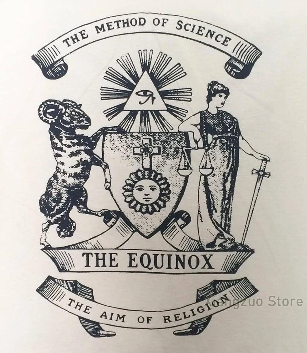 THE EQUINOX Aleister Crowley Thelema Magick t-shirt cotton casual Men t shirt Women's tee shirts tops