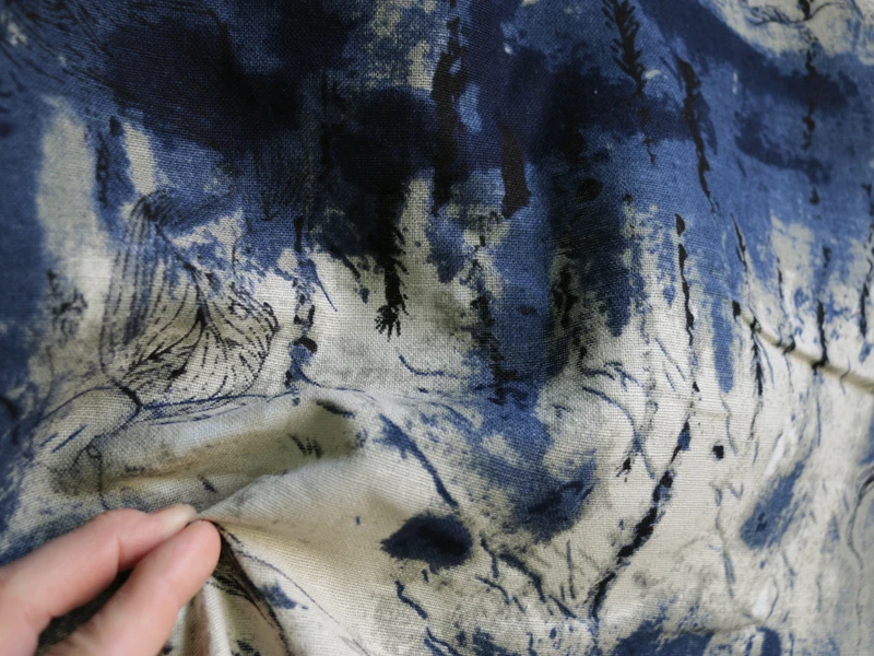 100 cm * 145 cm Batik-Baumwoll-Leinen-Stoff für Kleid, Hemd, Vorhang, Tischdecke, handgefertigtes Textil – Detail 5