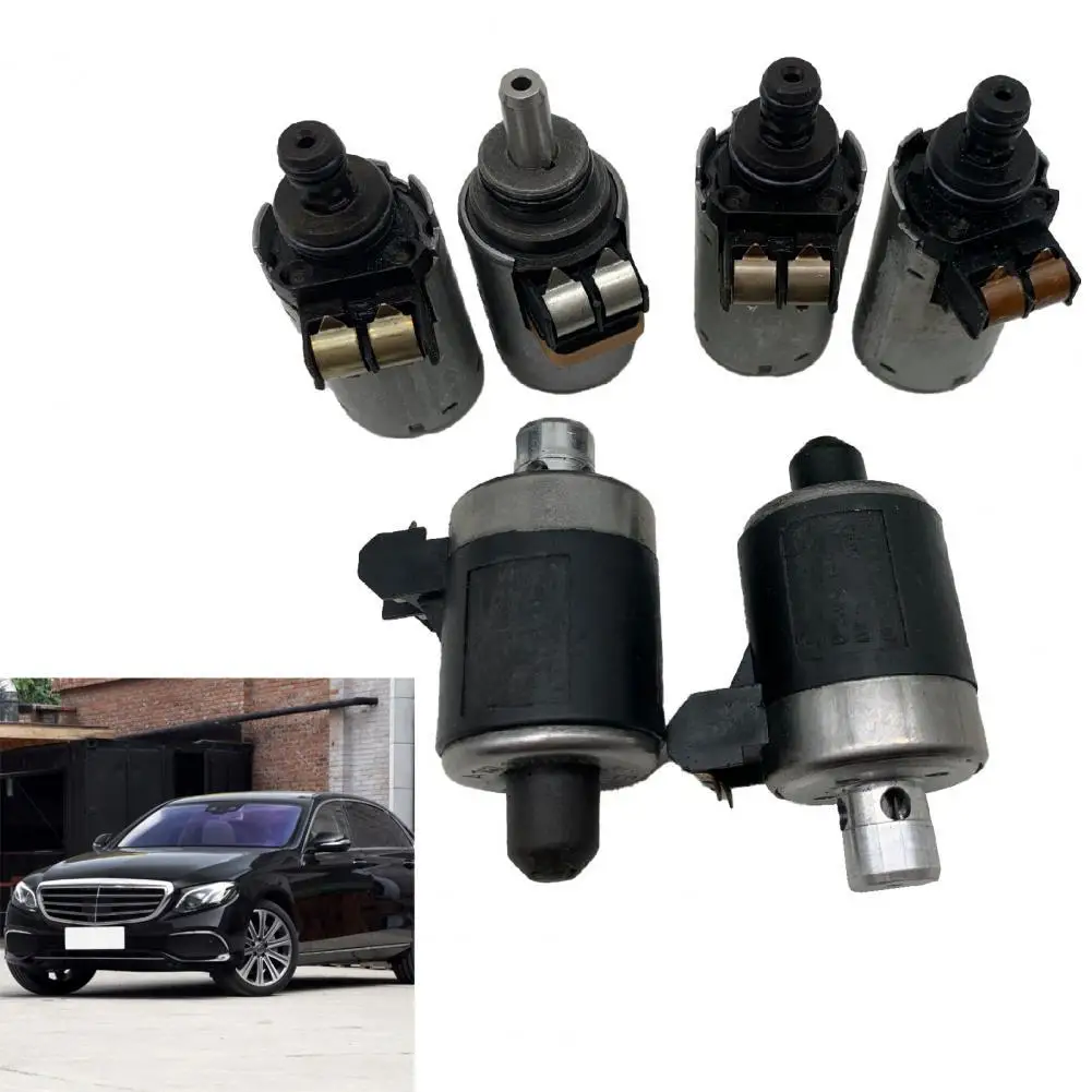 

6Pcs Transmission Solenoid High Performance Sturdy Aluminum Automatic Gear Box Solenoid Valve for S320 S350 S420 E300D E420 CL50