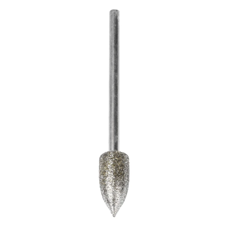 6x Conical Grinding Head 1.65-1.96'' Diamond Grinding Needle Bits Shank Needle Metal Stone Engraving Points Tool