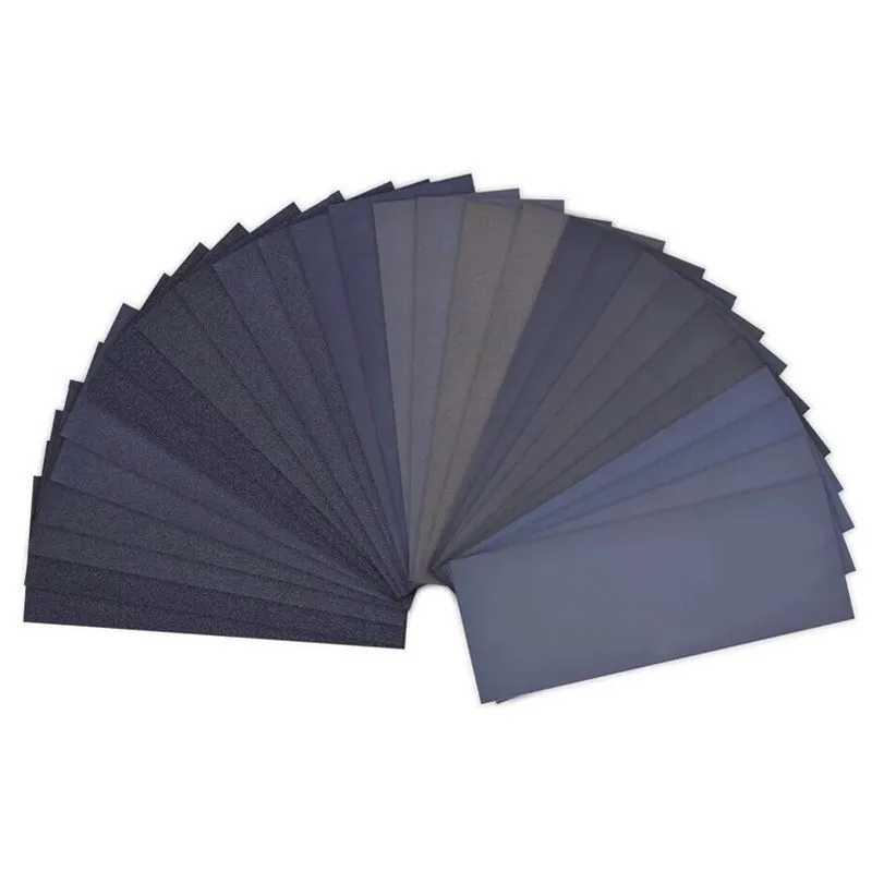 20-teiliges Schleifpapier-Set, Körnung 1000/2000/3000/5000/7000, Schleifpapier, wasser-/trockenes Schleifpapier zum Polieren von Holz und Metall im Automobilbereich – Detail 3