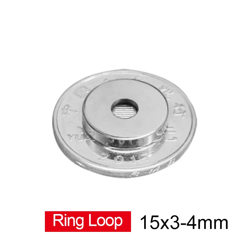 5~500PCS 15X3-4 mm Disc Ring Magnet 15X3 mm Hole 4mm Small Round  Magnets 15x3-4mm Neodymium Magnet 15*3-4 mm N35