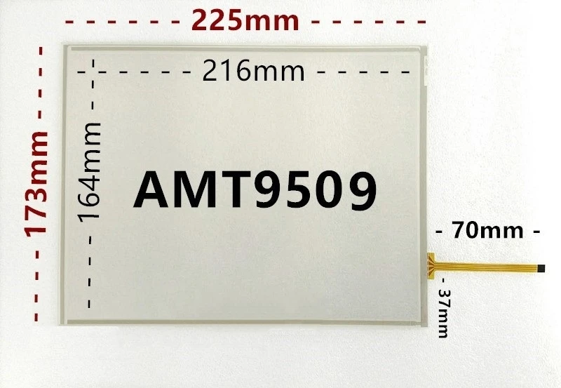 새로운 10.4 인치 4 선식 저항 막 터치 스크린 225X173 산업용 등급 산업용 터치 패드 AMT9509 225*173