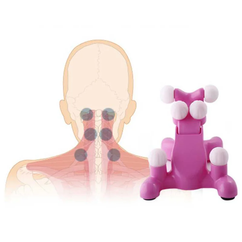 Almohada de masaje de tracción Cervical 3D, masajeador de cuello de tortuga, soporte para Ruff, relajación, alivio del dolor, estiramiento de espalda, relajación del cuello