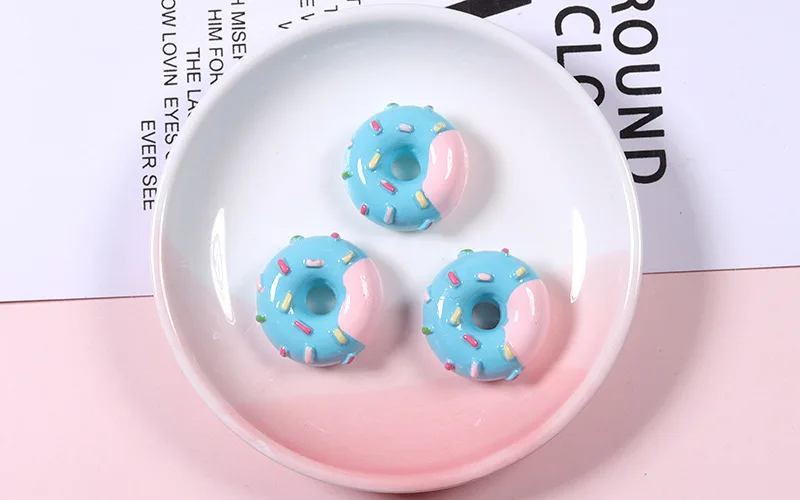 6/8/10 stücke Mini süße Süßigkeiten Donut Puppe Essen so tun, als spielen Puppenhaus Zubehör Miniatur Home Craft Dekor Kuchen Kinder Küche Spielzeug – Detail 31