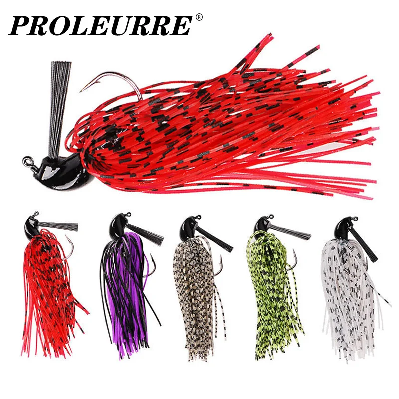 1Pcs Rubber Skirt Spinner Fishing Lure 7g 10g 14g Anti Hanging Grass Jig Wobblers Buzz Artificial Bait Chatter Bass Pesca Tackle