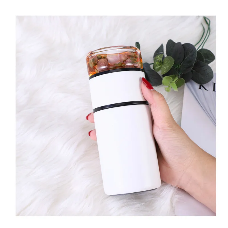 

The New Tea-water Separation Vacuum Flasks Fashionable Portable Double-layer Vacuum Insulation Outdoor Sports Insulation Kettle