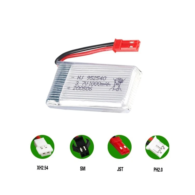 JST Plug 3.7V 1000mAh Lipo Battery + Charger for X400 X500 X800 HD1315 HJ818 HJ819 X25 RC Quadcopter Drone Spare Part vs 800mah