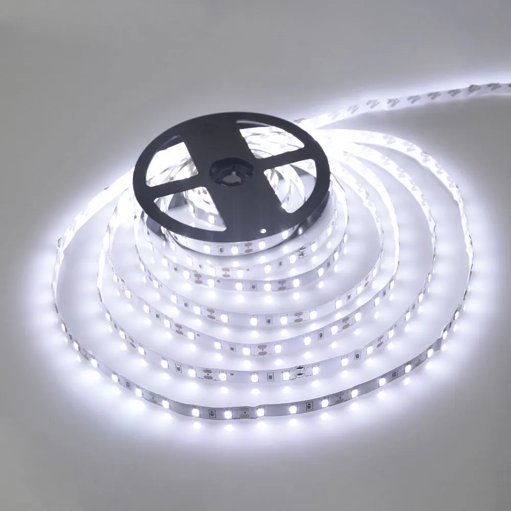 Taśma LED 5050 5630 2835 Światła RGB 12V 5M Elastyczna lampa dekoracyjna do kuchni domowej Wodoodporna taśma LED 300 Diodowa wstążka 60 diod LED/M