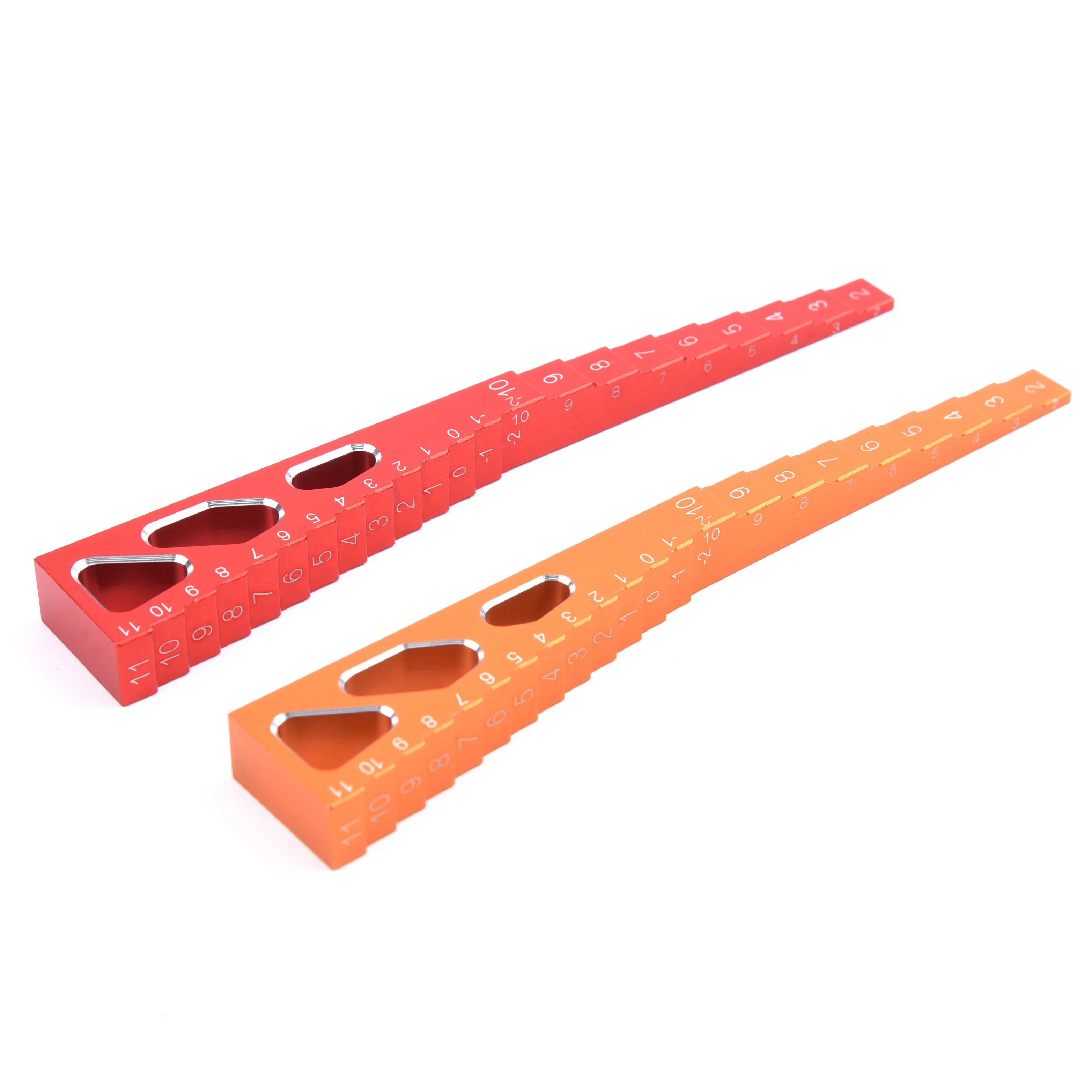 Aluminium Alloy 2 in 1 Ride Height & Droop Gauge (BU) Ruler For 1/10 1/8 1/16 1/14 RC Touring Car & Drift Car