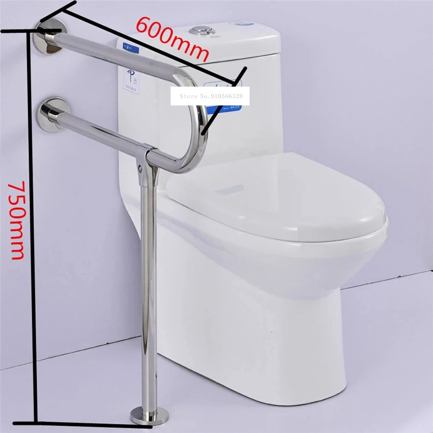 KT32-88 Washroom Grab Bar Barrier Free Stainless Steel Handrail Anti-Skid Bathroom Toilet Handrail For Old Disabled People