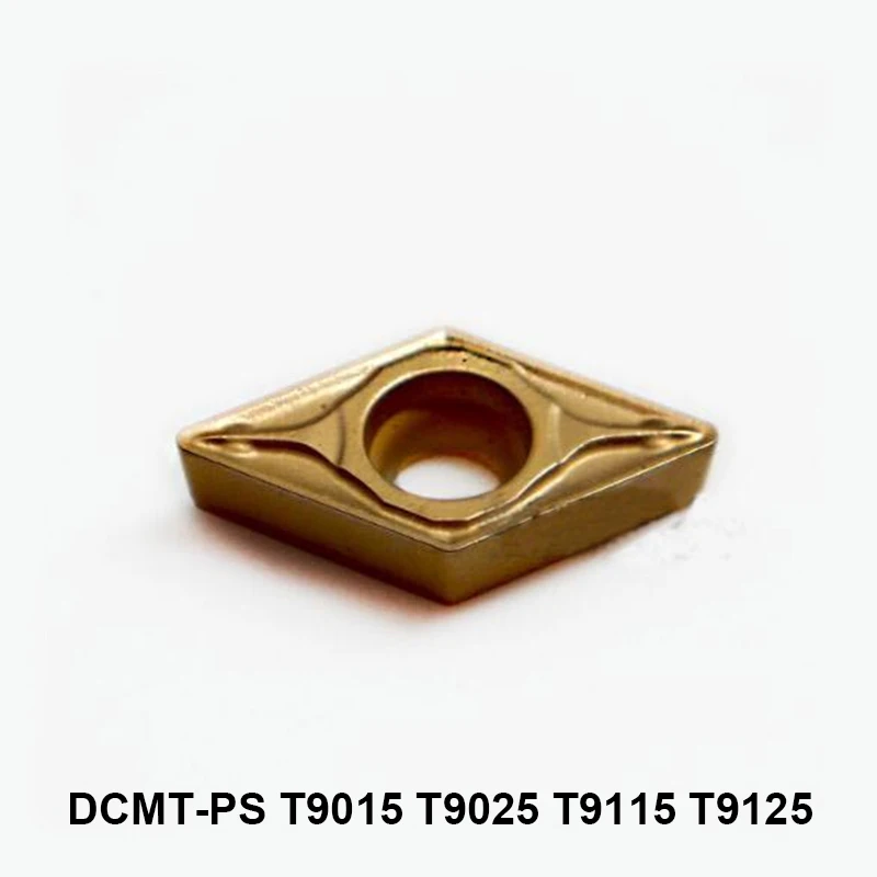 Insertos de carburo CNC, accesorio Original DCMT DCMT11T302-PS AH725 DCMT11T304 DCMT11T308-PS NS530 NS9530 T9125 T9115 DCMT070202-24 MPJ350