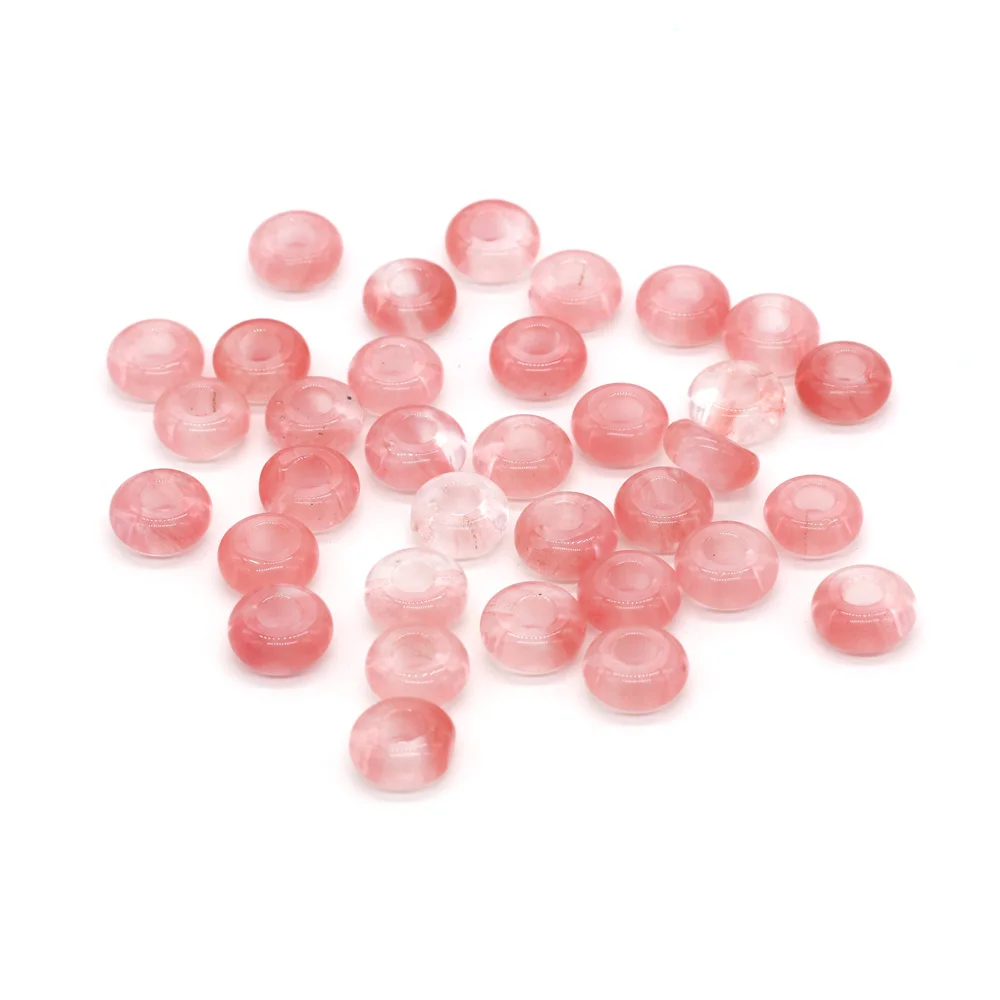 Großhandel 100 Stück Natursteinperlen, großes Loch, Abacus-Form, Agts-Steinperlen für die Herstellung von Schmuck, Halsketten, Loch 4 mm, Größe 5 x 10 mm – Detail 12