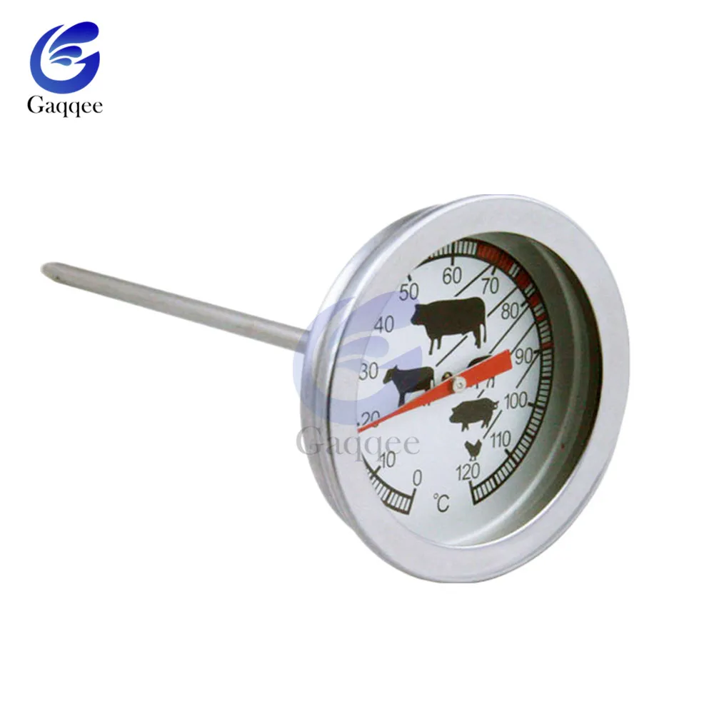 Food Grade Stainless Steel Instant Read Probe Kitchen Thermometer BBQ Food Cooking Meat Gauge Kitchen Oven thermometer