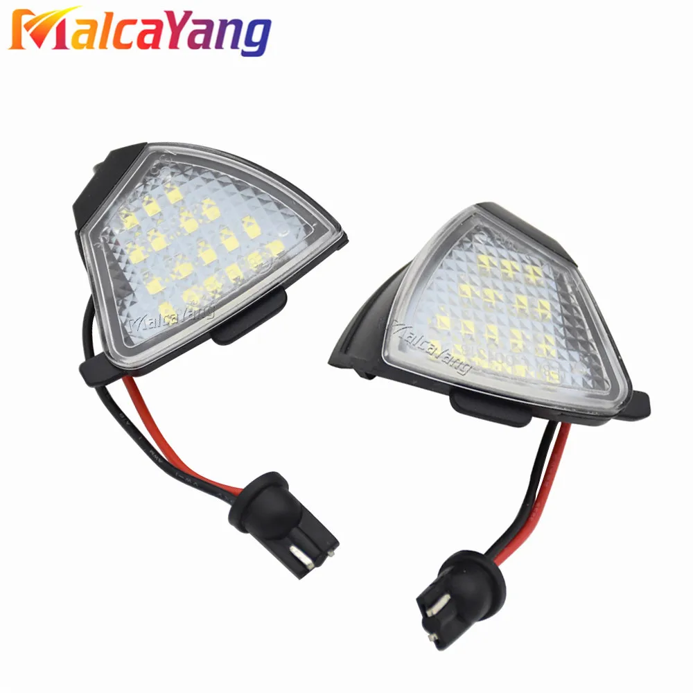 Lampe LED de bienvenue pour rétroviseur latéral, 2 pièces, pour Vw Golf 5 Mk5 MkV Passat B6 Jetta Eos Golf6 variante