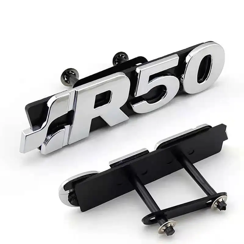 Plastic Material Chrome color LOGO R50 Touarey MK1 Trunk badge emblem