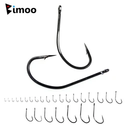 Bimoo 50/25PCS Mehrere Zweck High Carbon Stahl Fisch Haken Nmyph Fly Sabiki Rig Haken Karpfen Angeln Haken salzwasser Jig Locken Haken