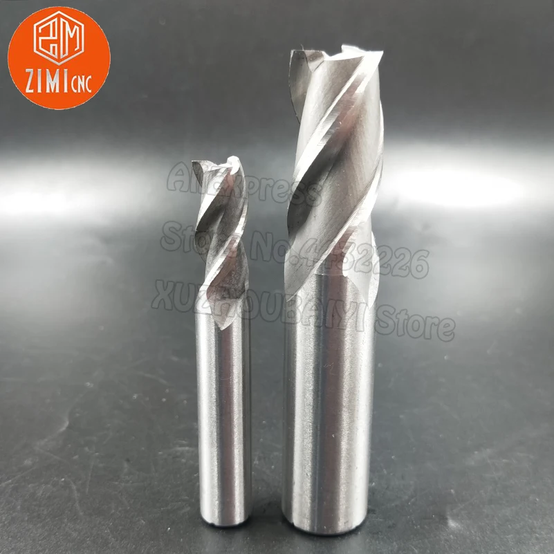 11mm 12mm 13mm 14mm 15mm High Speed Steel Carbide Milling Cutter White Steel End Mill 3F SWT CNC Milling Tool Cutter Milling Set