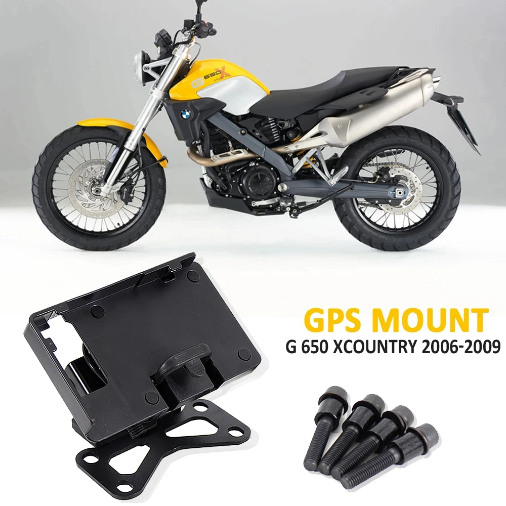 

Motorcycle Front Phone Stand Holder Smartphone Phone GPS Navigaton Plate Bracket For BMW G 650 Xcountry 2006-2009