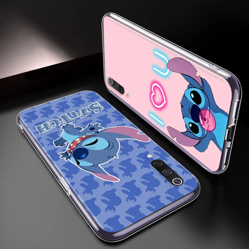 Stitch cute disney cartoon For Xiaomi Redmi 9i 9T 9A 9C 9 8A 8 GO 7 7A S2 Y2 6 6A 5 5A 4X Prime Pro Plus Transparent Phone Case