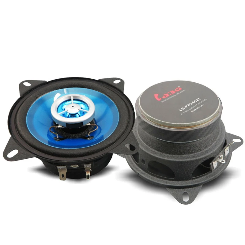 4 Inch Woofer 80W 4ohm Coaxial Car Audio Speaker Driver Unit Tweeter Dual Horn Exquisitely Modified Home LoudSpeaker