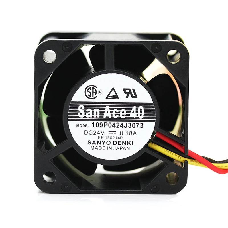 

New San Ace 40 4cm Server Fan 4028 40*40*28mm 24V 0.18A 0.095A Server Cooling Fan 109P0424J3073 109P0424H316 109P0424J3D013