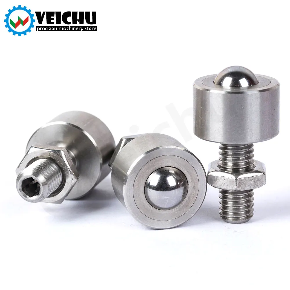 VEICHU Ball Rollers VCN315 Presision Ball Stainless Steel Transfer Unit Wheel Roller Plungers Ball With Lock-Nut