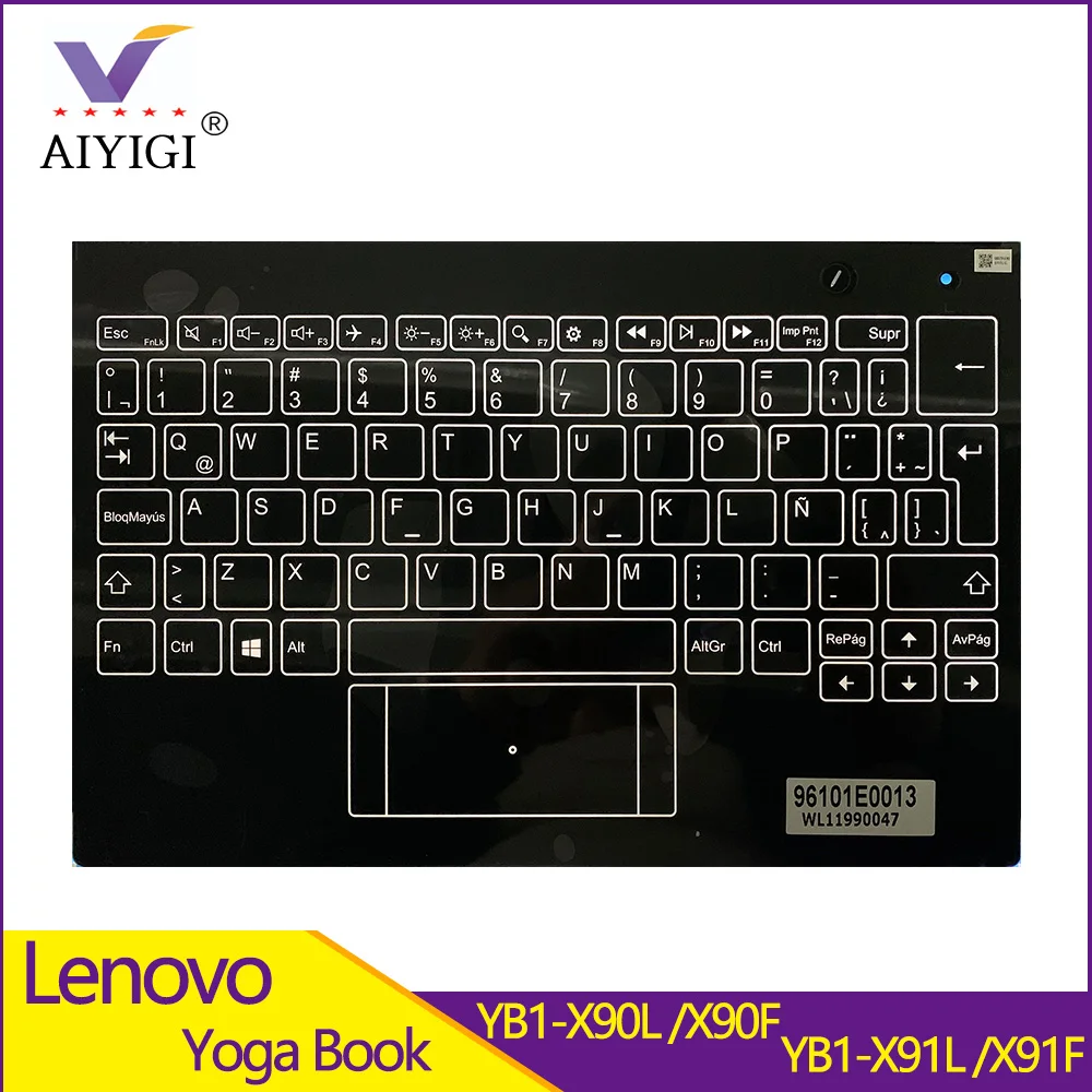 Original Novo Teclado para 10.1 Lenovo Yoga Livro Yogabook Yb1-x90l Yb1-x90f Yb1-x91l Yb1-x91f X90 X91 Palmrest Topcase Capa
