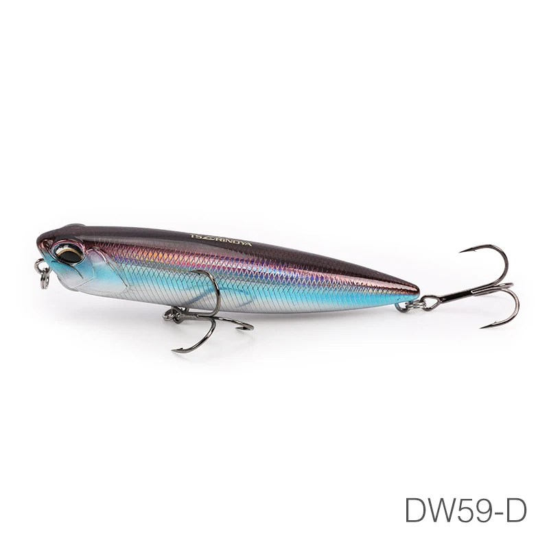 TSURINOYA Topwater Pencil Vissen Lokken DW59 85mm 10.5g Kunstmatige Harde Aas Drijvende Wobblers Snoek Bass Effectieve Swimbait
