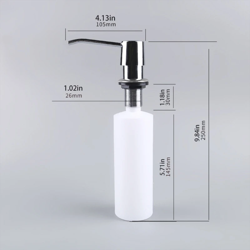 Built in Soap Dispenser Sink Soap Dispenser 25-42mm/0.98-1.65'' Install Diameter