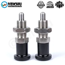 VCN210-BNK 1pcs Stainless Steel Aluminum Knob Return-Type Index Plungers With Locating Function For Precise Positioning Free Nut