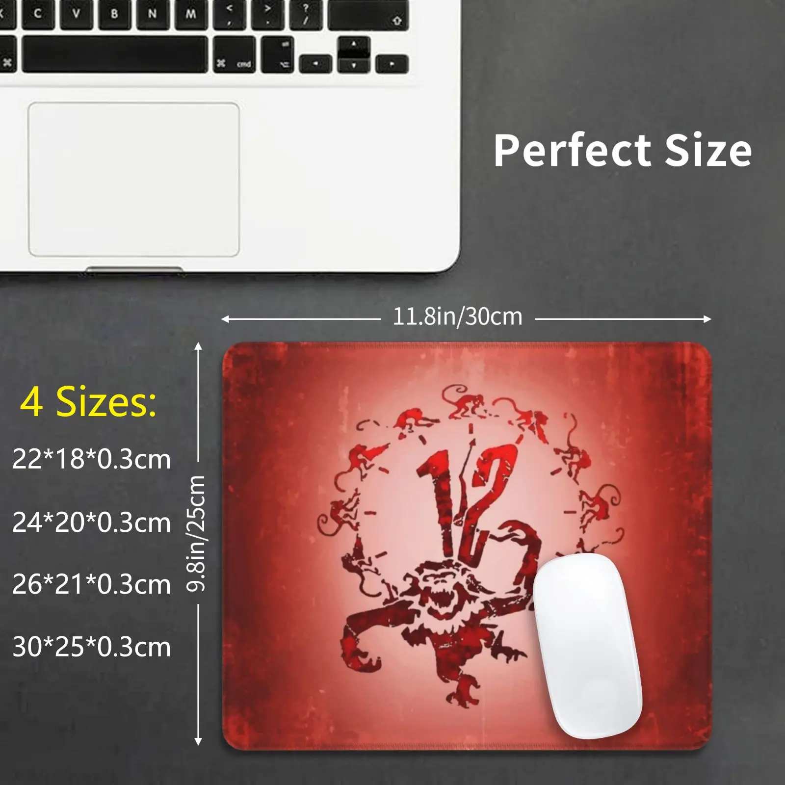 12 Monkeys Mouse Pad DIY Print Cushion Movie Film Cinema Hollywood Minimal Oscar Drama Comedy Horror Monkeys