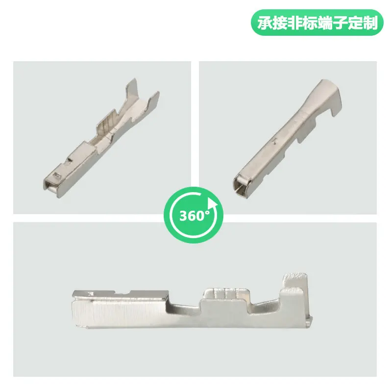100PCS 1.0 series automobile harness terminal tinned spring-loaded vehicle connector terminal dj622-g1*0.6A
