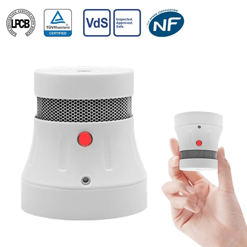 Cpvan Tuya Hoge Gevoeligheid Rookmelder Bescherming Wifi Rookmelder Rook Combinatie Fire Alarm Home Security System