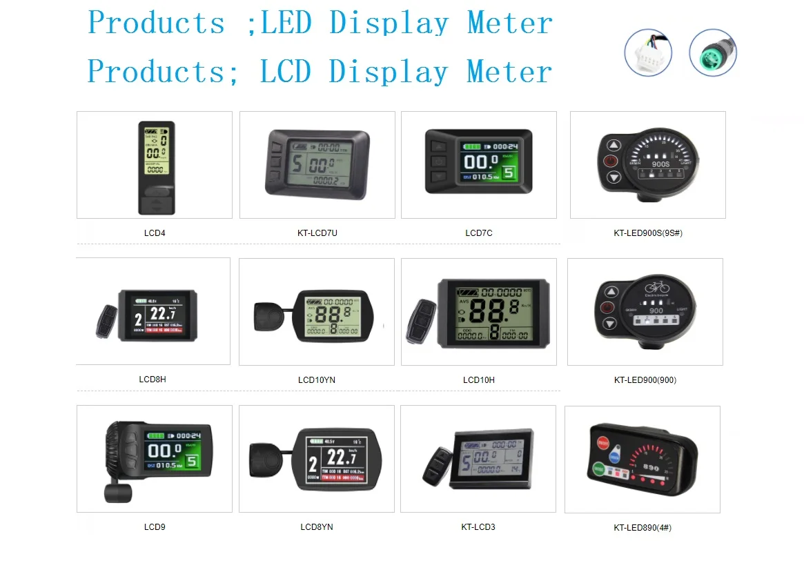

ЖК-дисплей KT Ebike, 24 В, 36 В, 48 В, 60 в, 72 В, 3 ЖК-дисплея, 8h, светодиодный дисплей 890, 7 дюймов, дисплей для электрического велосипеда