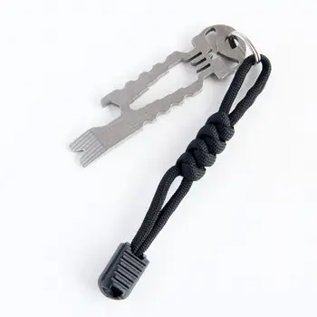 2件 QingGear 手工尼龍繩鑰匙圈戰術刀掛繩拉鍊頭戶外露營 6 最佳銷售 掛繩刀 - №1