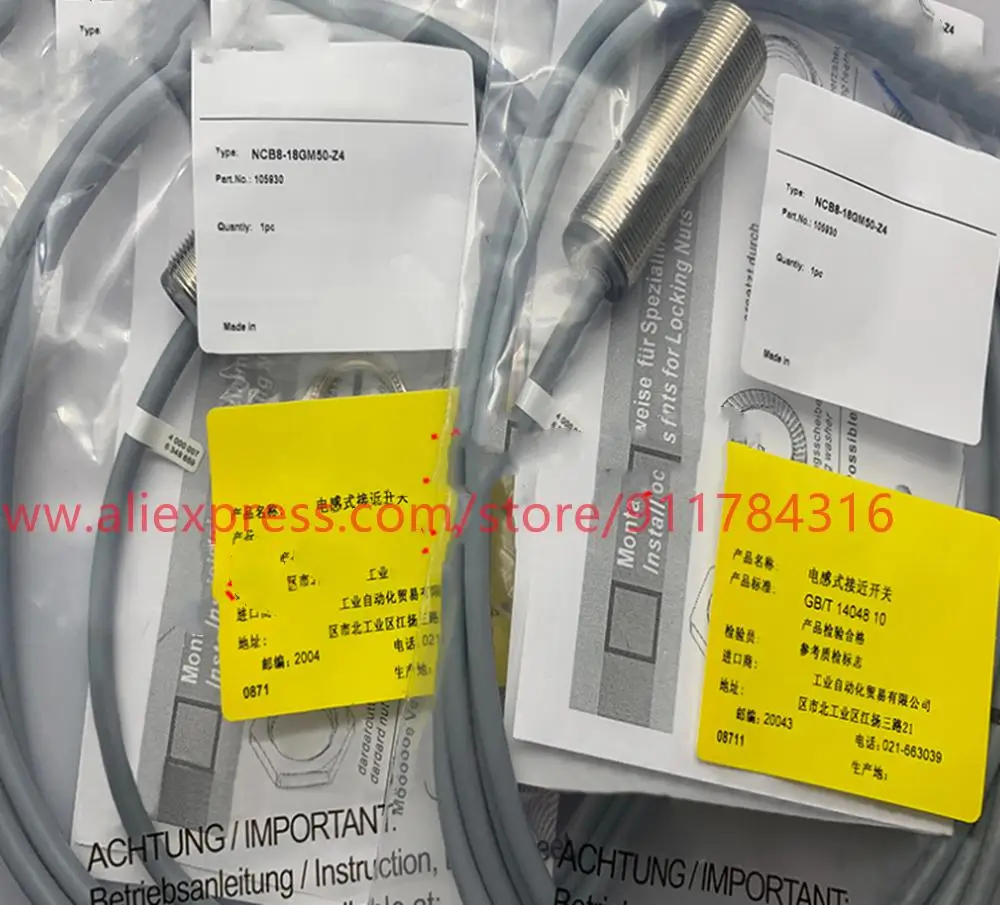 

3pcs New High Qality proximity switch NCB8-18GM50-Z4 NCN8-18GM40-Z0 NCN8-18GM40-Z0-V1 NCB5-18GM40-Z1