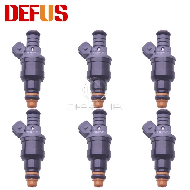 DEFUS 6X Fuel Injector Nozzle F65E-A4A For FORD E-150 F-150 3.8L 4.2L V6 1997 1998 F65EA4A F65E A4A 9F593 NEW Arrival