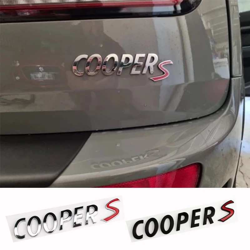 

TFLYEE Car Cooper S Stickers For Mini Cooper S R55 R56 R60 R61 F55 F56 F60 Rear Trunk Tail Emblem Sticker Car Styling Stickers