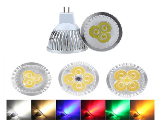 lighting MR16/GU5.3 LED Spotlight Dimmable LED Lamp 3W 4W 5W 12V 110V 220V Red green blue Lampada LED Bulbs light Spot Candle
