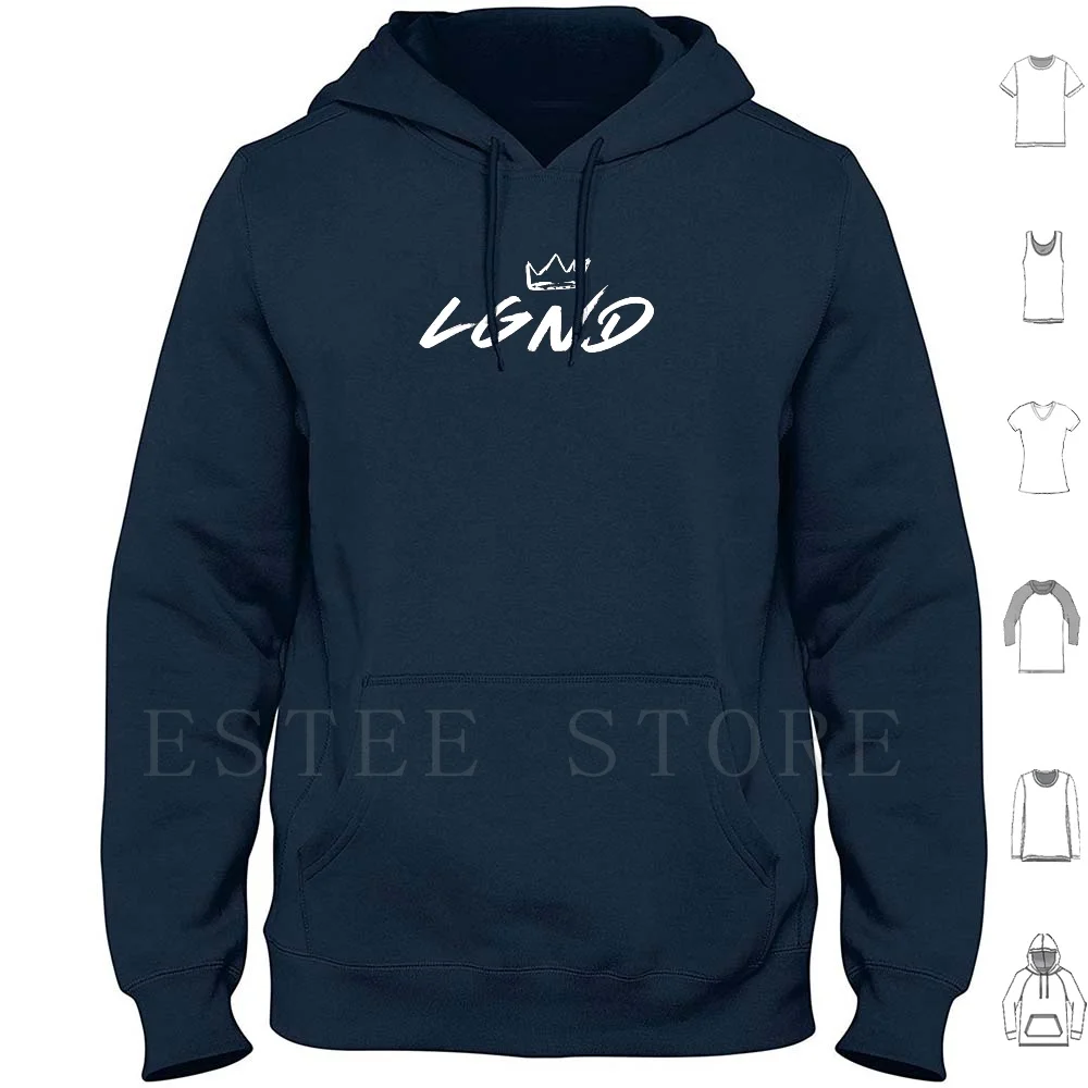 Lgnd Crown White Hoodies Long Sleeve Lgnd Legend White Lgndszn Lgndca Legendary