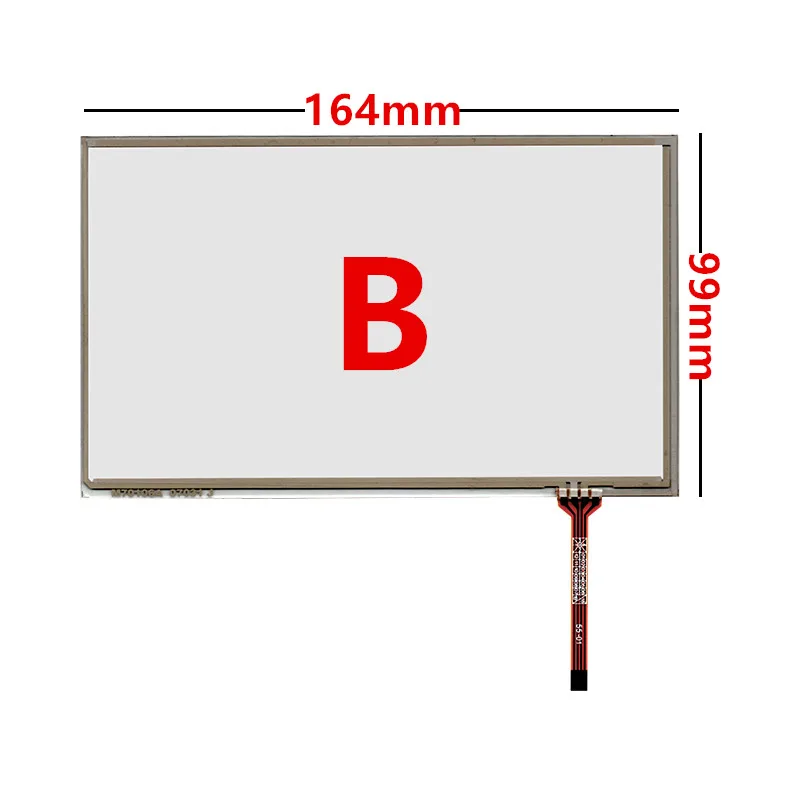 5.6/6/7/7 1/7.4นิ้วความต้านทานหน้าจอสัมผัส Digitizer แผงกระจกสำหรับรถยนต์ DVD GPS นำทางมัลติมีเดียอุตสาหกรรม