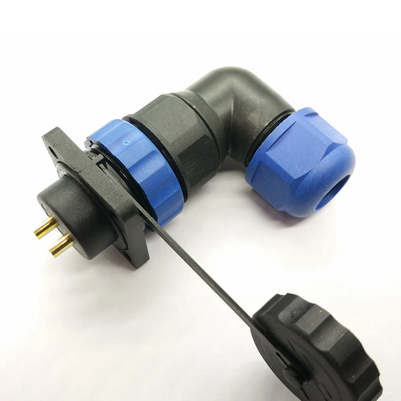 CONNECTOR PLUG SP20 Aviation Plug socket Industrial cable Square IP68 L TYPE waterproof connector 1/2/3/4/5/6/7/9/10/12/14 Pin