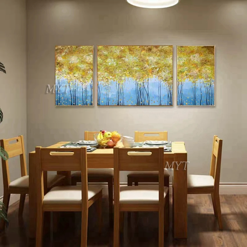 Maple Leaves In Autumn Oil Paintings Unique Modern Abstract Pop Oil Painting For Living Room Decoration 100% Handpainted Unframe